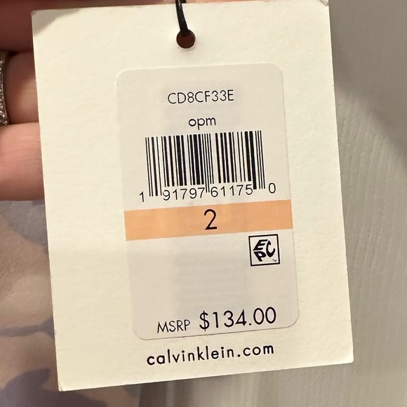 NWT Calvin Klein Spring Bell-Sleeve Sheath Dress - Picture 8 of 8